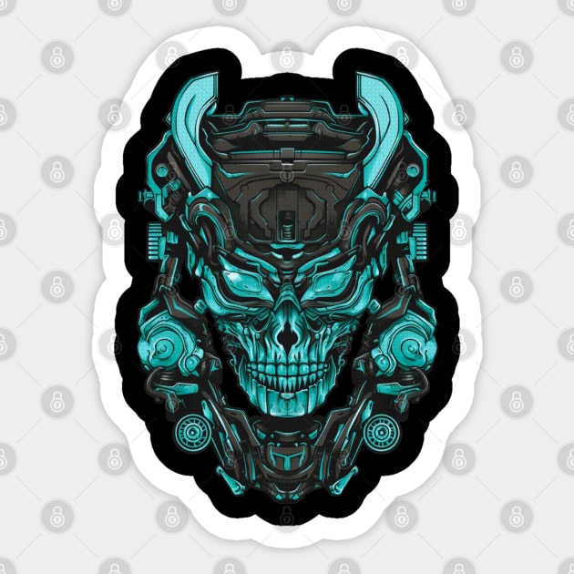 BLUE ETHEREAL SKULL Sticker by Vector Volt